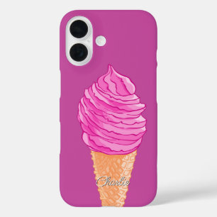 Ice Cream-telefoongesprekken met aangepaste namen iPhone 16 Hoesje