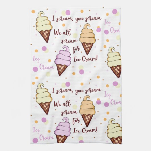 Ice Cream Theedoek (Verticaal)