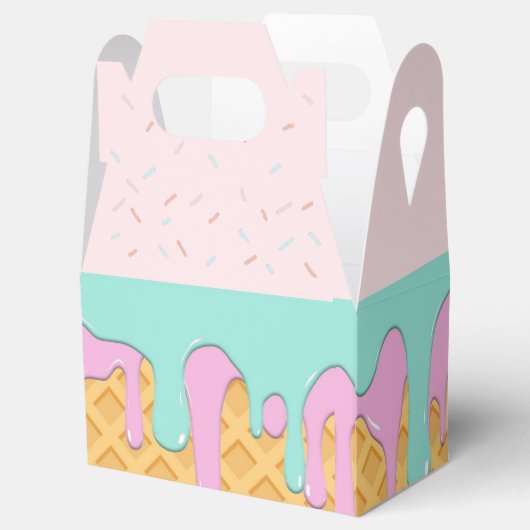 Ice Cream-themavakken Bedankdoosjes (Geopend)