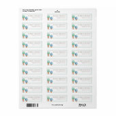 Ice Cream Theme Adres Etiket (Full Sheet)