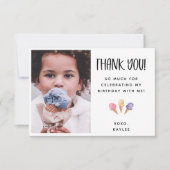 Ice Cream Theme Bedankt voor je foto (Voorkant)