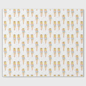 Ice Cream Theme Birthday, Editable Invitation Cadeaupapier (Vlak)