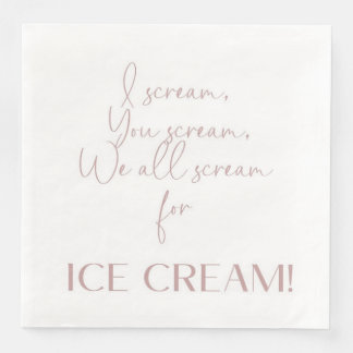 Ice Cream Theme Gast Handdoek Papier Servetten