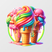 Ice Cream Theme - Zo lekker! Raamsticker (Vel)