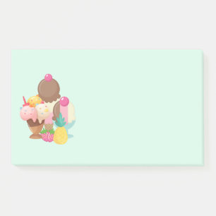 Ice Cream Trio Neopolitan Flavis-nr. Post-it® Notes
