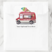Ice Cream Truck aangepaste tekst stickers (Tas)