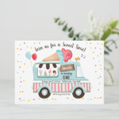Ice Cream Truck Invitation Boy Girl (Debout devant)