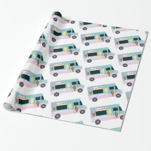Ice Cream Truck-ontwerp Cadeaupapier