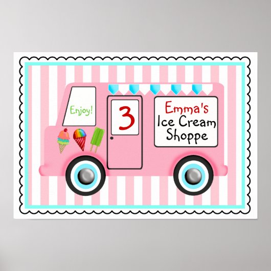 Ice Cream Truck Poster (Voorkant)