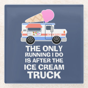 Ice Cream Truck Workout Glazen Onderzetter