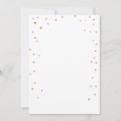 Ice Cream Twin Birthday roze motorkone Confetti Kaart (Achterkant)