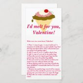 Ice Cream Valentijnsdag Kaart (Voorkant / Achterkant)