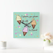 Ice Cream Vierkante Klok (Huis)