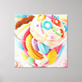 Ice Cream Vijf Canvas Afdruk (Voorkant)