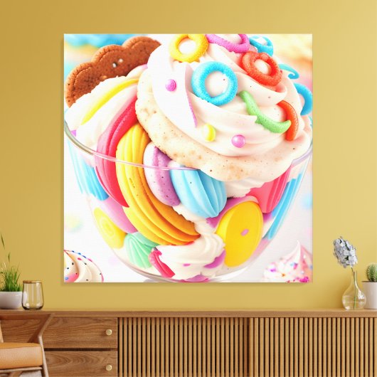 Ice Cream Vijf Canvas Afdruk (Insitu (Woonkamer))