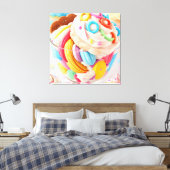 Ice Cream Vijf Canvas Afdruk (Insitu (Slaapkamer))