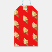 Ice-cream Vivid red Cadeaulabel (Achterkant)