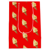 Ice-cream Vivid red Medium Cadeauzakje (Achterkant)
