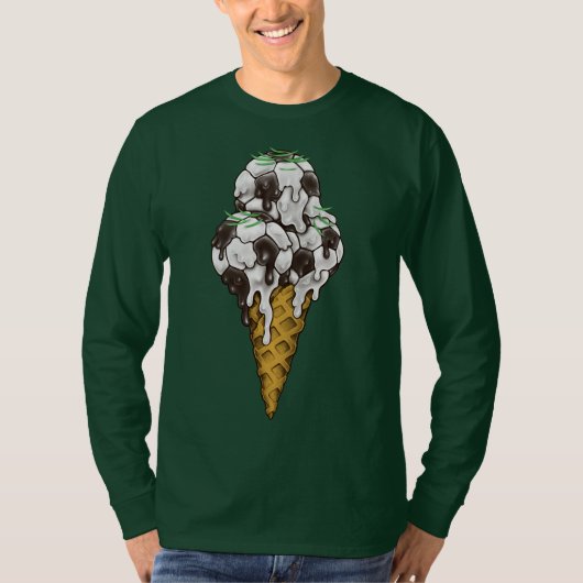 Ice Cream Voetballen T-Shirt (Voorkant)