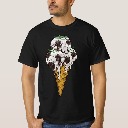 Ice Cream Voetballen T-Shirt (Voorkant)