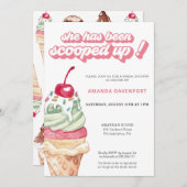 Ice Cream-Vrijgezellenfeest opgehoopt Kaart (Voorkant / Achterkant)