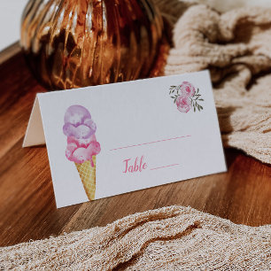 Ice Cream Vrijgezellenfeest Table Number Place Car