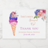 Ice Cream Vrijgezellenfeest Ze is opgegraven Dank  Sparkling Wijnetiket (Enkel label)