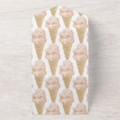 Ice Cream Waterverf Leuk Casual Vrijgezellenfeest All In One Uitnodiging (Buitenkant)