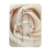 Ice Cream White Rose Magneet (Verticaal)