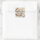Ice Cream White Roses Wedding Retour Adres Label (Tas)