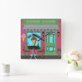 Ice Cream-winkelklok Vierkante Klok (Huis)