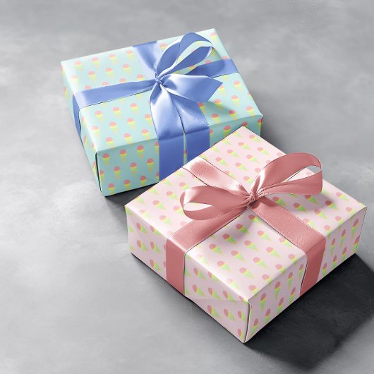 Ice Cream Wrapping Paper Sheets