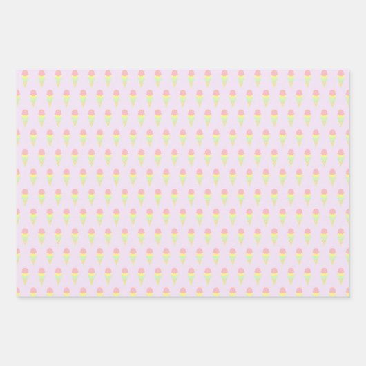 Ice Cream Wrapping Paper Sheets (Voorkant)