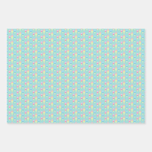 Ice Cream Wrapping Paper Sheets (Voorkant 2)