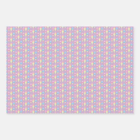 Ice Cream Wrapping Paper Sheets (Voorkant)