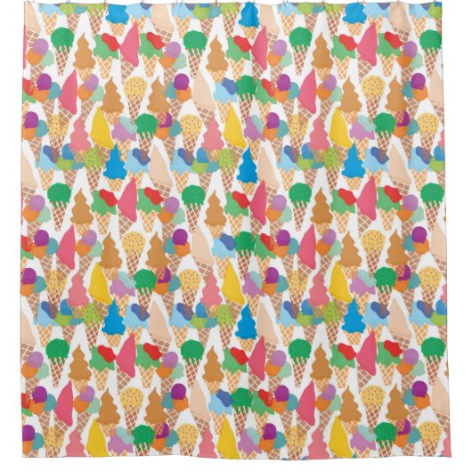 Ice creams douchegordijn (Voorkant)