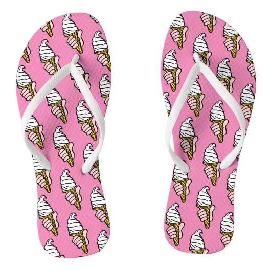 Ice Creams op een paar Teenslippers (Voetbed)