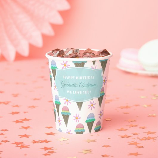 Ice Crean Cone Papieren Bekers (Insitu)