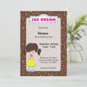 Ice crème kaart (Staand voorkant)