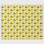 Ice crème-kegel met sproinkles cadeaupapier (Vlak)