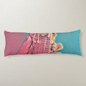 Ice crème, kunstwerk lichaamskussen (Achterkant)