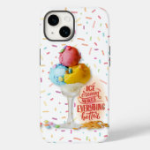Ice crème maakt alles beter Case-Mate iPhone case (Achterkant)