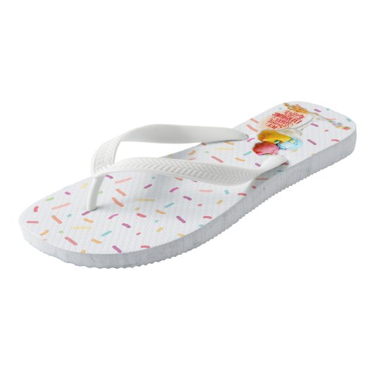 Ice crème maakt alles beter teenslippers (Schuin)