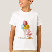 Ice crème maakt alles beter tienerjaren t-shirt (Voorkant)