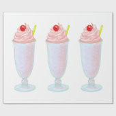 Ice crème milkshake cadeaupapier (Vlak)