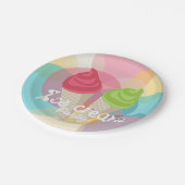 Ice crème papieren bordje (Gekanteld)