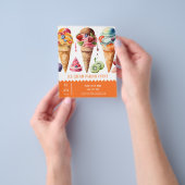 Ice crème parlor flyer (Hand)