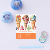 Ice crème parlor flyer (Enkel)