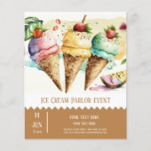 Ice crème parlor flyer (Voorkant)