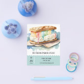 Ice crème parlor flyer (Enkel)